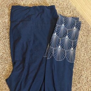 TC Lularoe Navy Blue Leggings